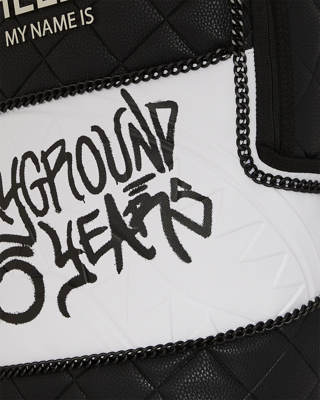 SPRAYGROUND HELLO MY NAME IS 15 YEARS QUILTED BACKPACK (SUPER RARE)