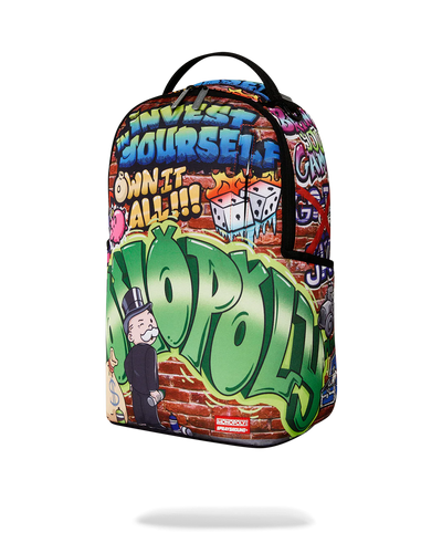 SPRAYGROUND MONOPOLY GRAFFITI GOLD RUSH DLXR BACKPACK