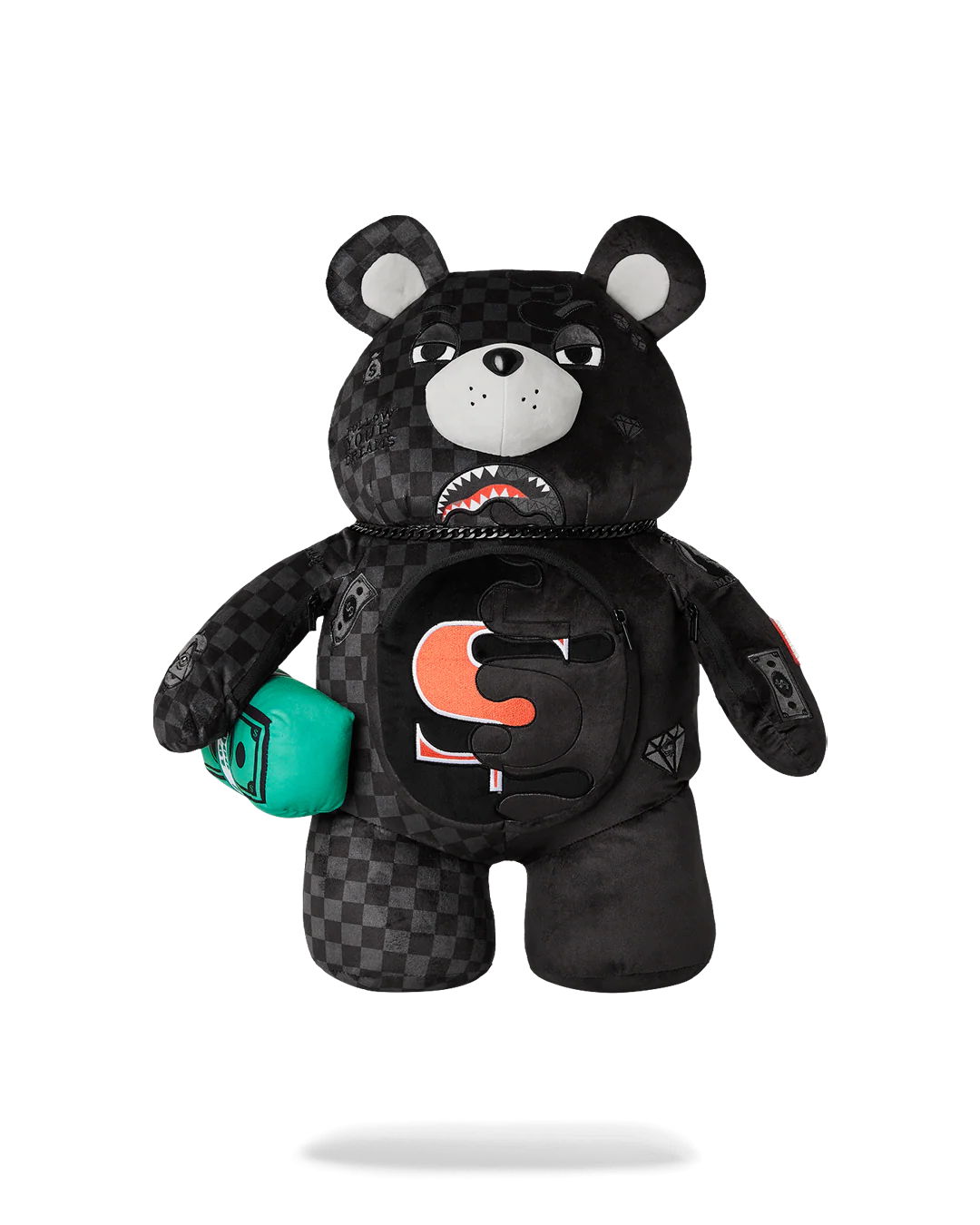 SPRAYGROUND SPEED SHARK SIDE SWIPE MONEYBEAR TEDDY BEAR BACKPACK