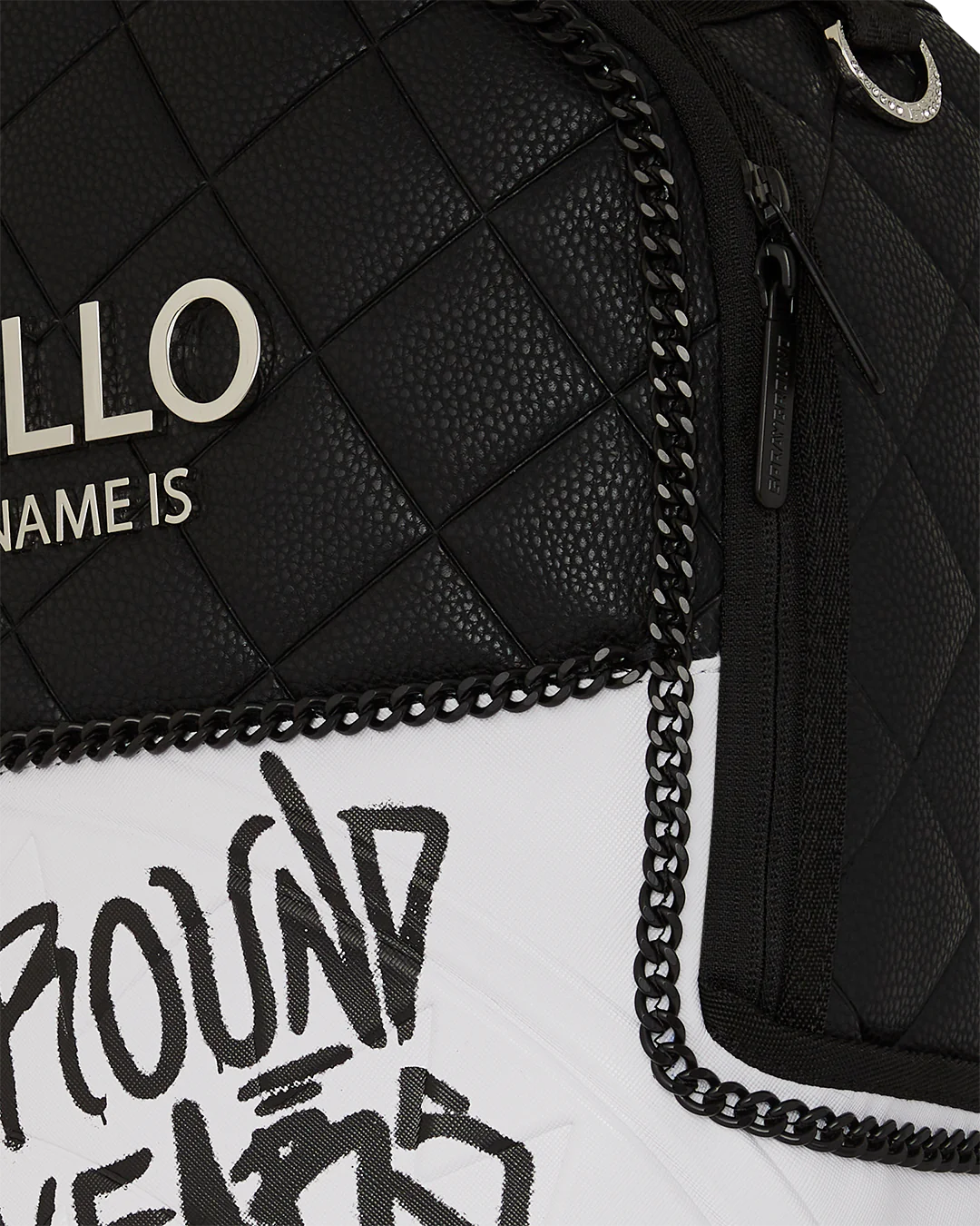 SPRAYGROUND HELLO MY NAME IS 15 YEARS QUILTED BACKPACK (SUPER RARE)
