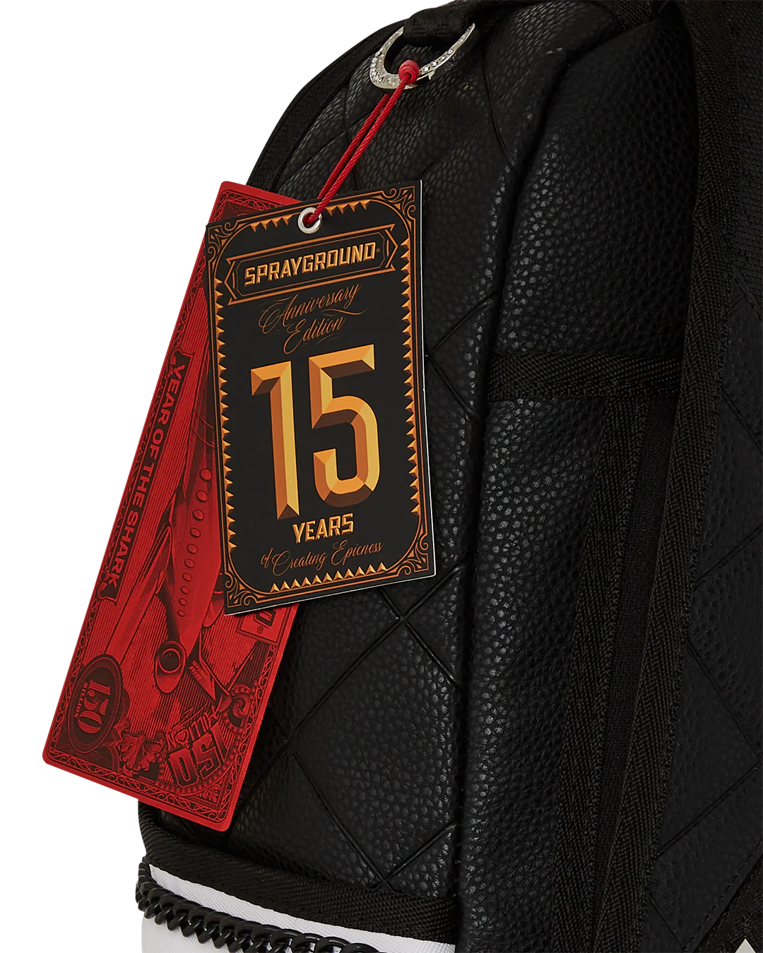 SPRAYGROUND HELLO MY NAME IS 15 YEARS QUILTED BACKPACK (SUPER RARE)