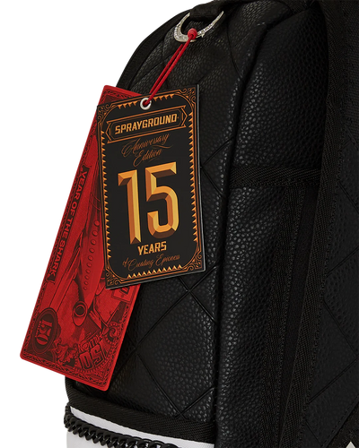 SPRAYGROUND HELLO MY NAME IS 15 YEARS QUILTED BACKPACK (SUPER RARE)