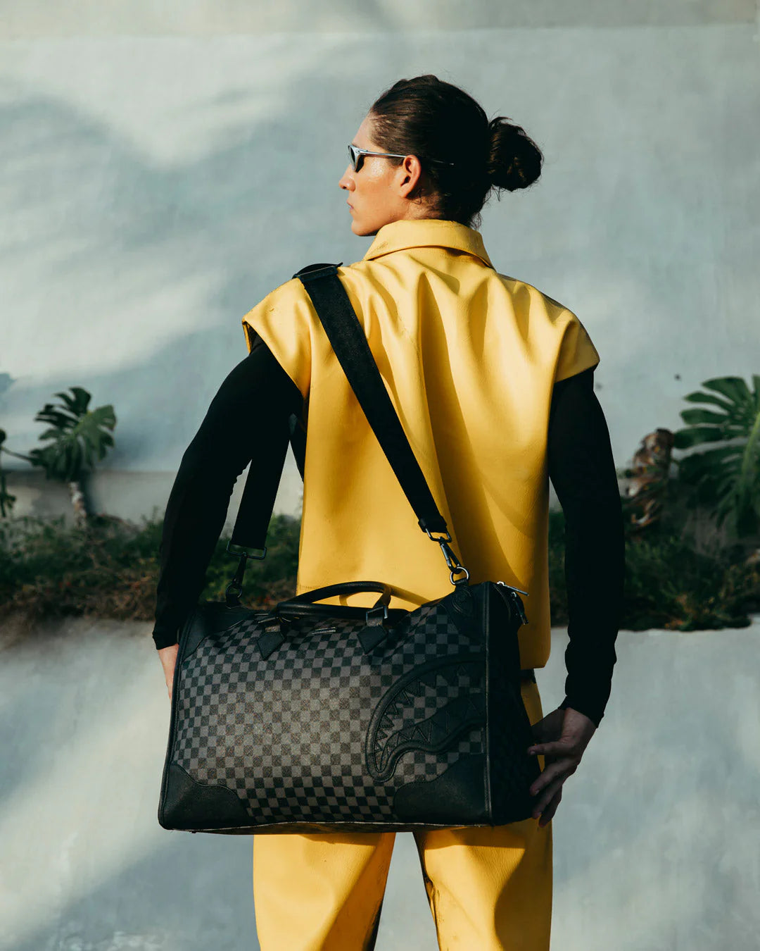 SPRAYGROUND MIDNIGHT CHATEAU PYRAMID DUFFLE BAG