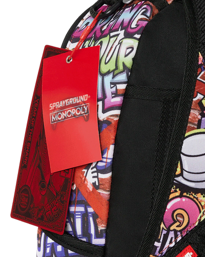 SPRAYGROUND MONOPOLY GRAFFITI GOLD RUSH DLXR BACKPACK