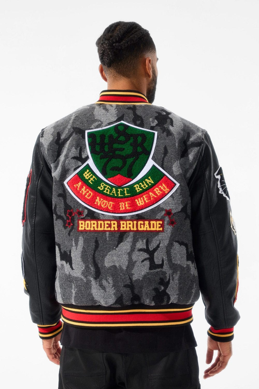 JORDAN CRAIG HELLCAT VARSITY JACKET BLACK CAMO