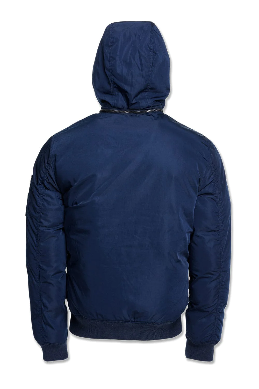 Squadron Hooded Bomber Jacket Navy