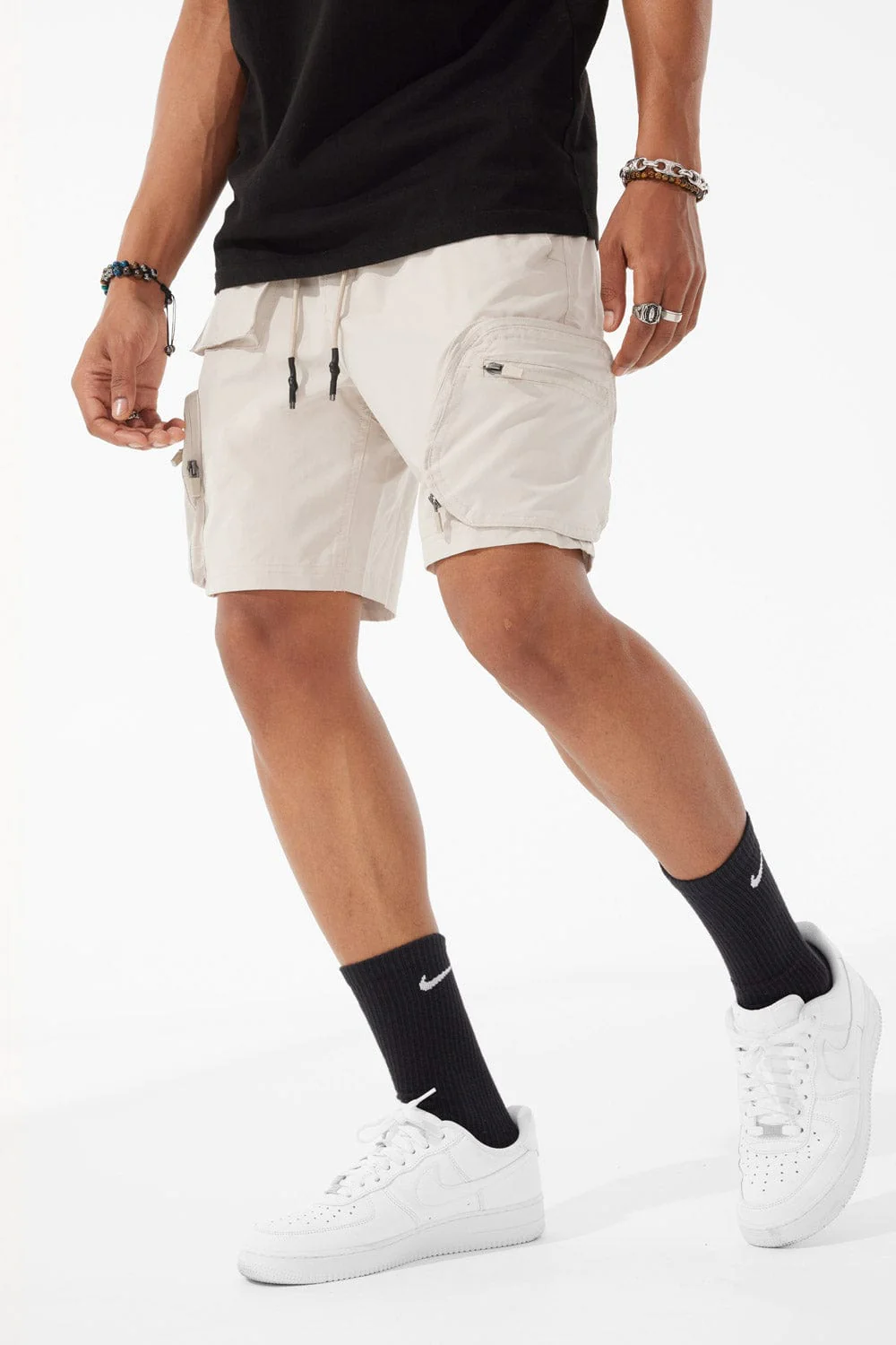 Jordan craig Altitude cargo Shorts Khaki ROS 3 CLOTHING CO