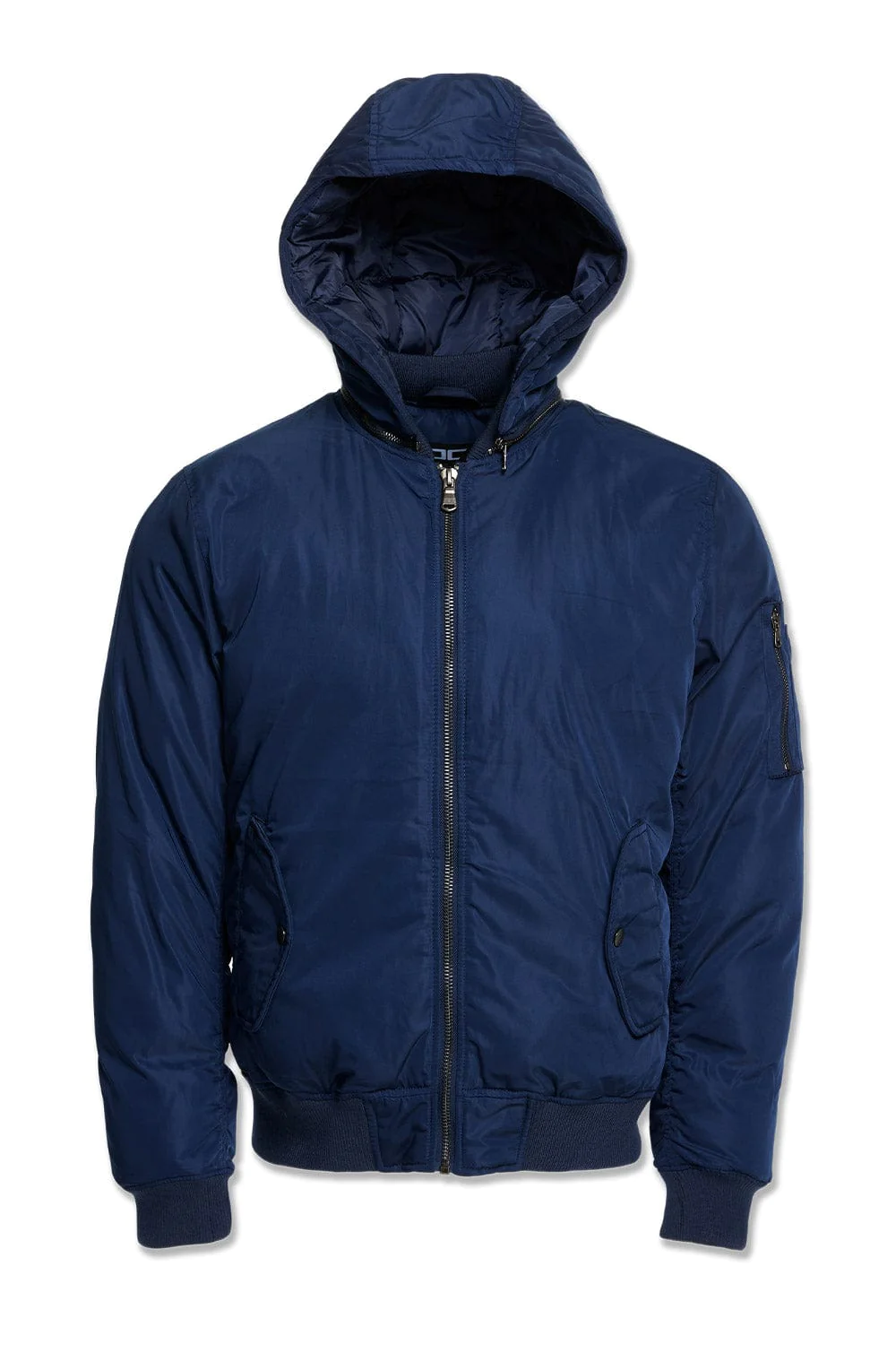 Squadron Hooded Bomber Jacket Navy