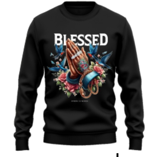 SIW BLESSED CREWNECK BLACK