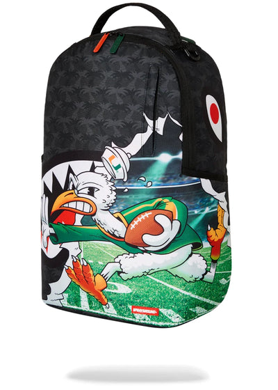 SPRAYGROUND UNIVERSITY OF MIAMI TOUCH DOWN DLXR BACKPACK