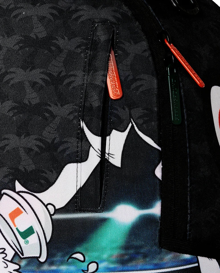 SPRAYGROUND UNIVERSITY OF MIAMI TOUCH DOWN DLXR BACKPACK
