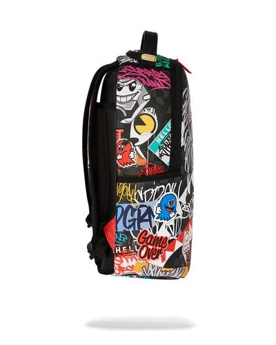 SPRAYGROUND PACMAN STICKERS DLXSV BACKPACK