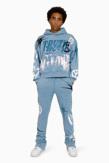 SMOKE RISE MEN'S TRUTH SWEATSUIT SHADOW BLUE