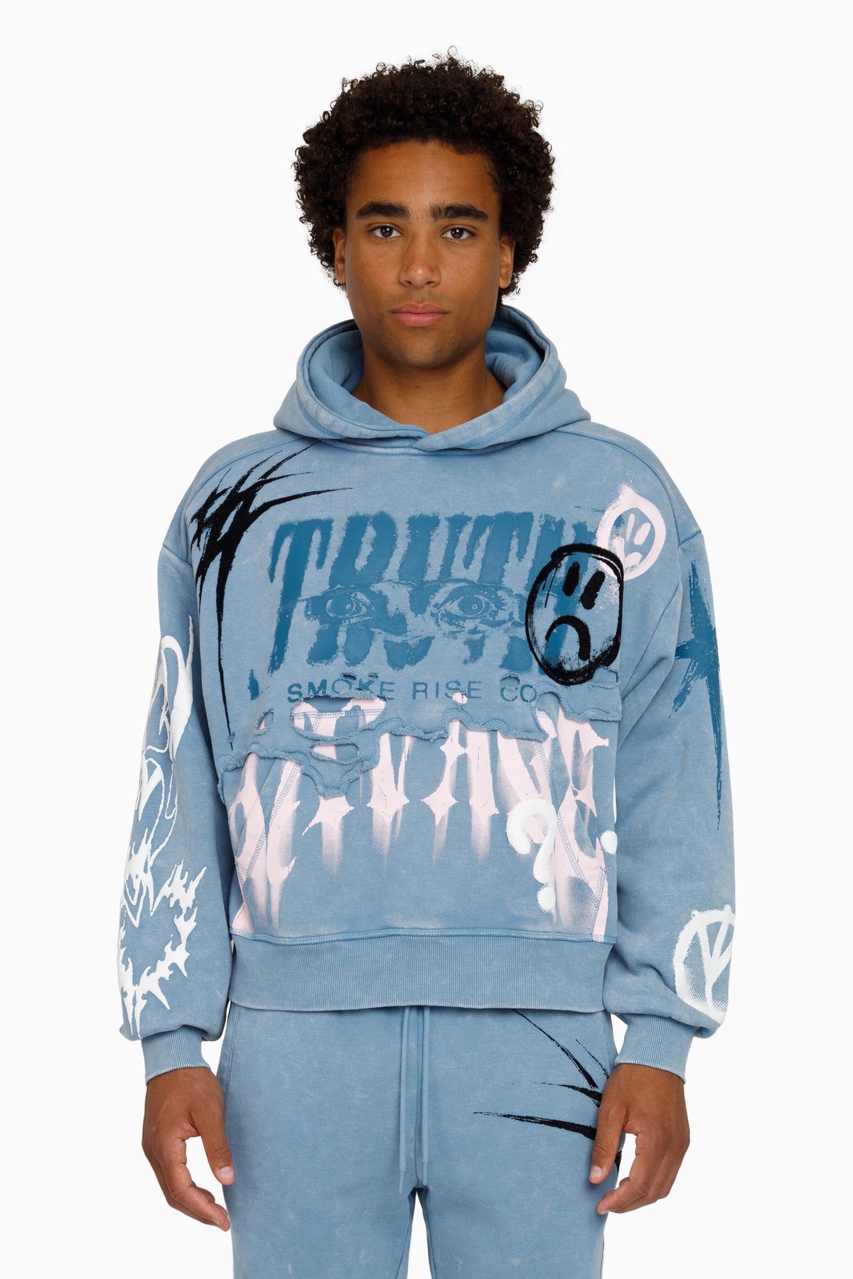 SMOKE RISE MEN'S TRUTH SWEATSUIT SHADOW BLUE