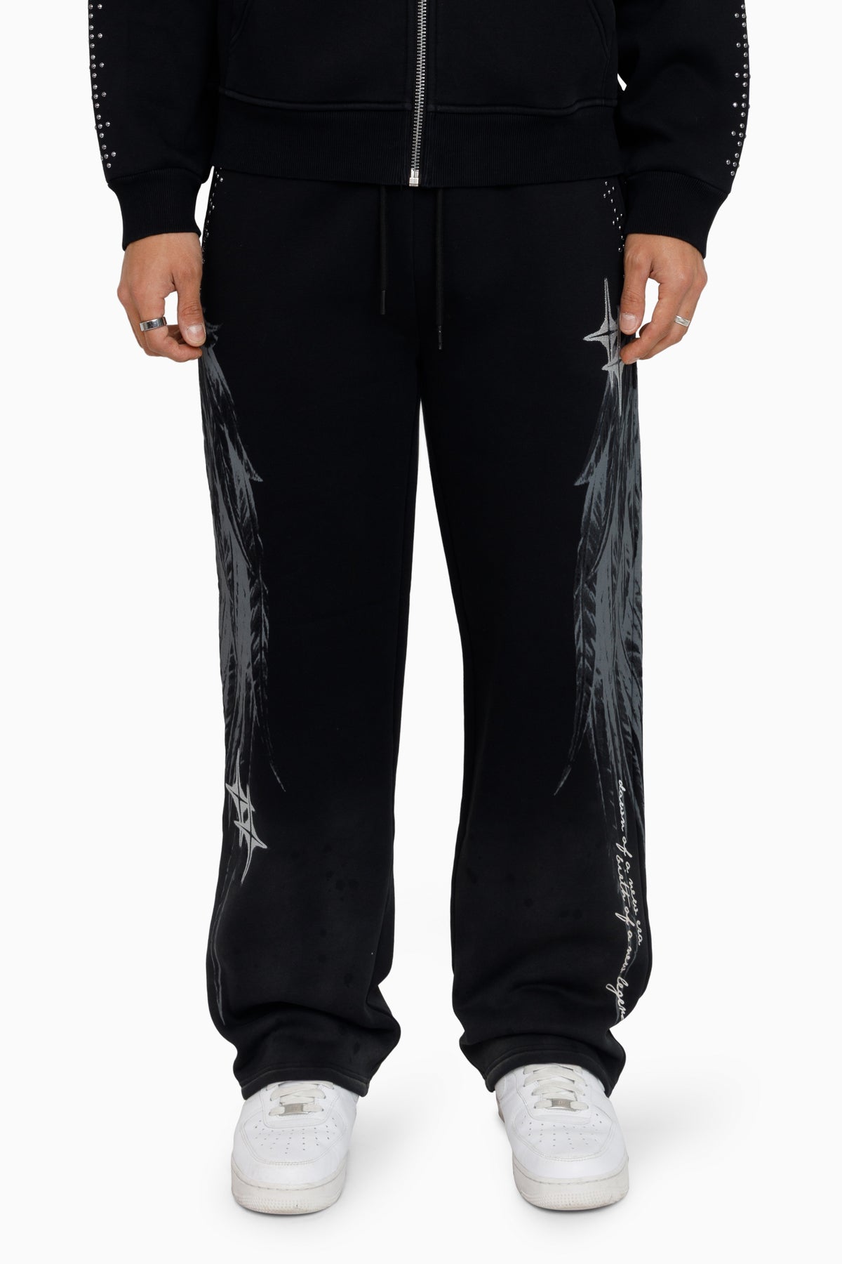 SMOKE RISE MEN'S SACRED DAWN SWEATSUIT BLACK