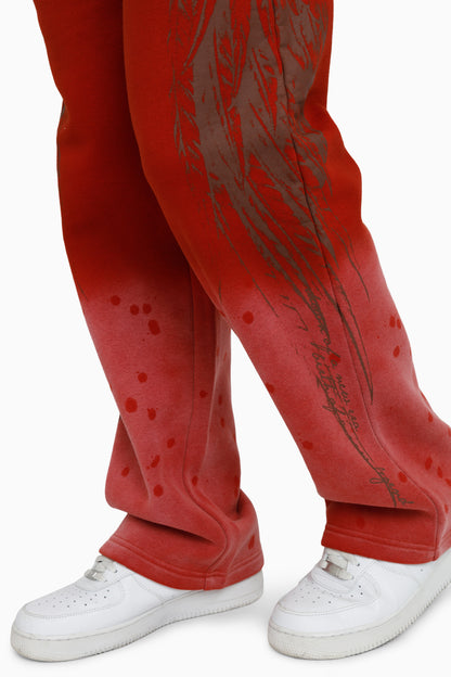 SMOKE RISE MEN'S SACRED DAWN SWEATSUIT RED