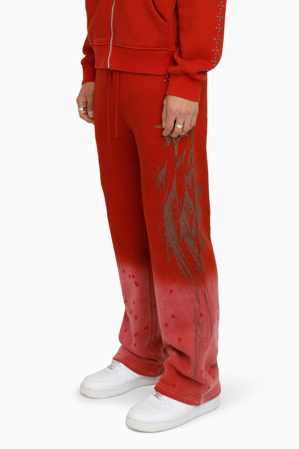 SMOKE RISE MEN'S SACRED DAWN SWEATSUIT RED
