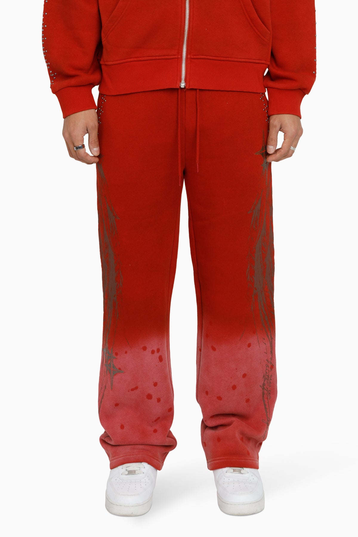 SMOKE RISE MEN'S SACRED DAWN SWEATSUIT RED