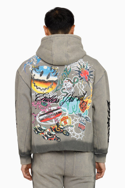 SMOKE RISE MEN'S ENDLESS PURSUIT STUDDED HOODIE