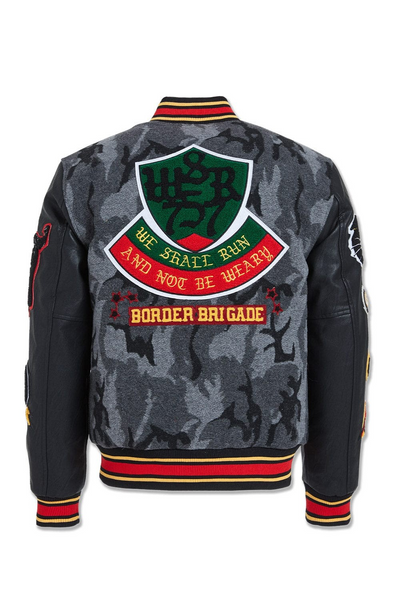 JORDAN CRAIG HELLCAT VARSITY JACKET BLACK CAMO