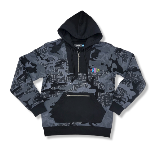 Cookies Across The Board Fleece Camo Half-Zip Hoodie