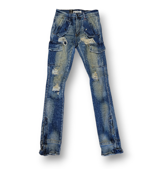 Preme Indigo Semi Stacked Jeans 1196