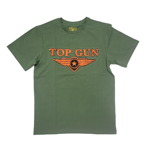 Top Gun Embroidered Logo T-shirt Green