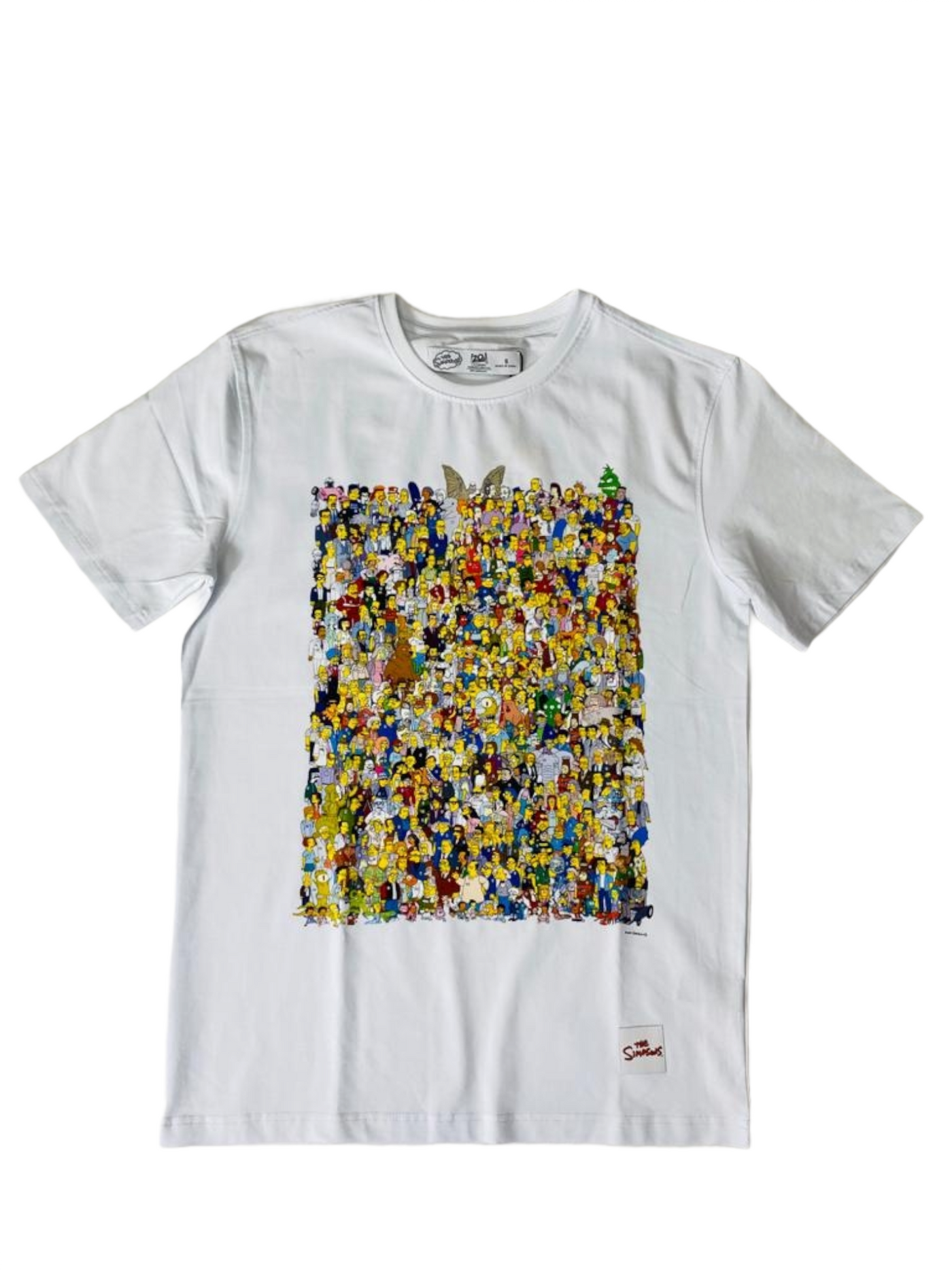 The Simpsons Collage Tee White