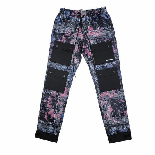 Tie Dye Bandana Pants Black