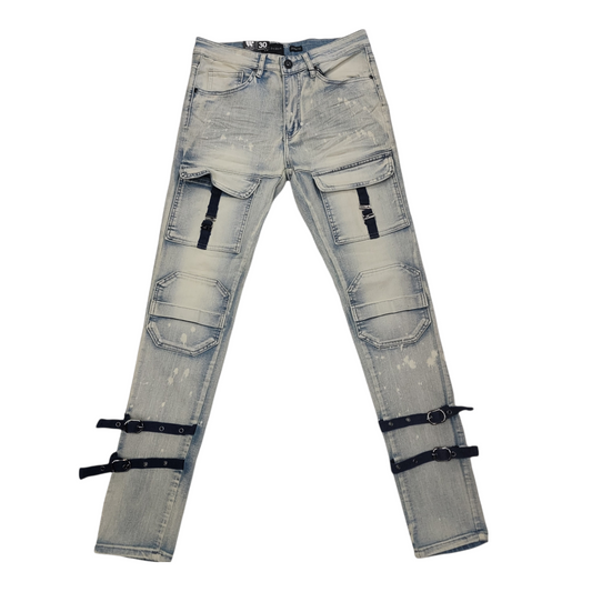Waimea Jeans Blue Strap Bleach wash