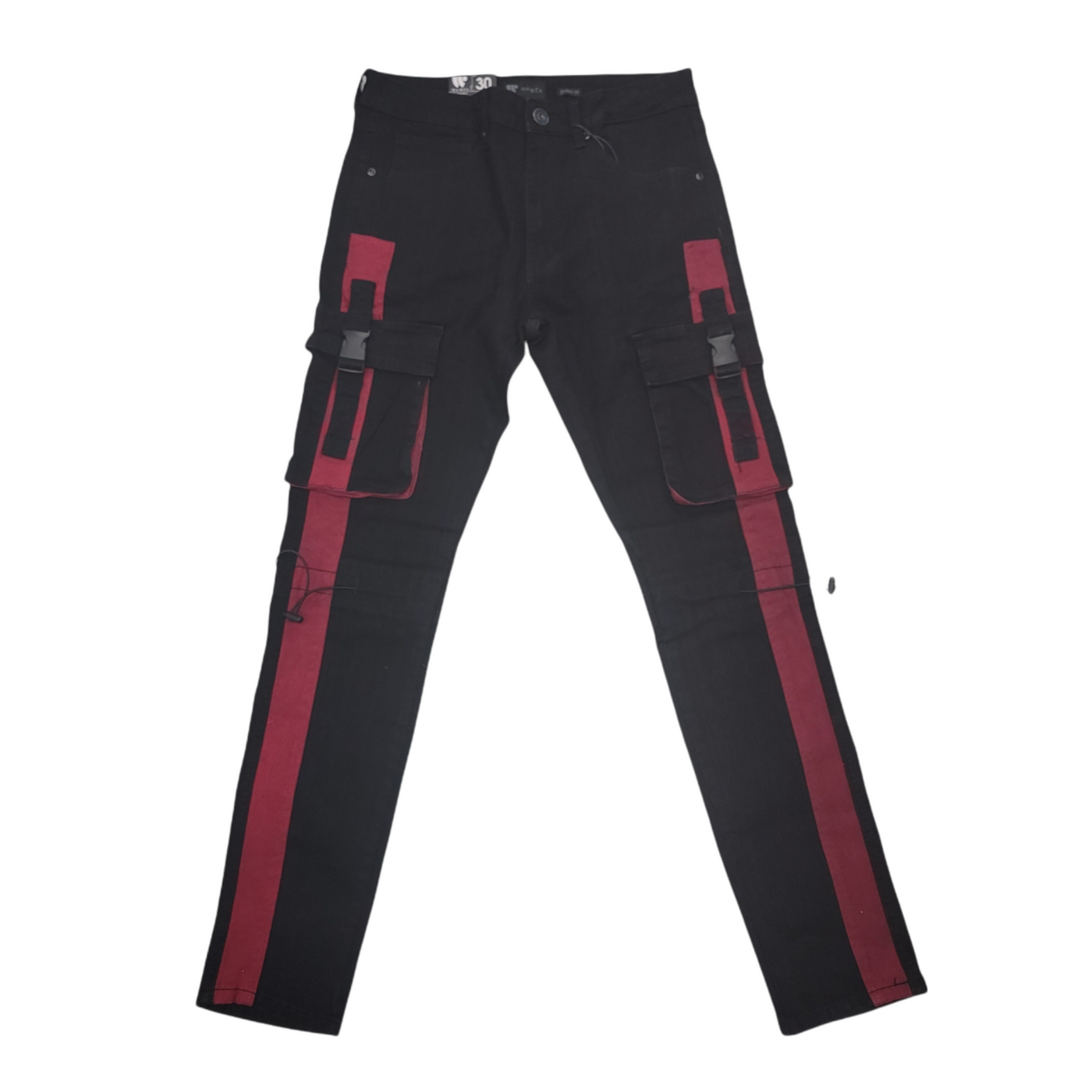 Waimea Cargo Jeans Black & Red