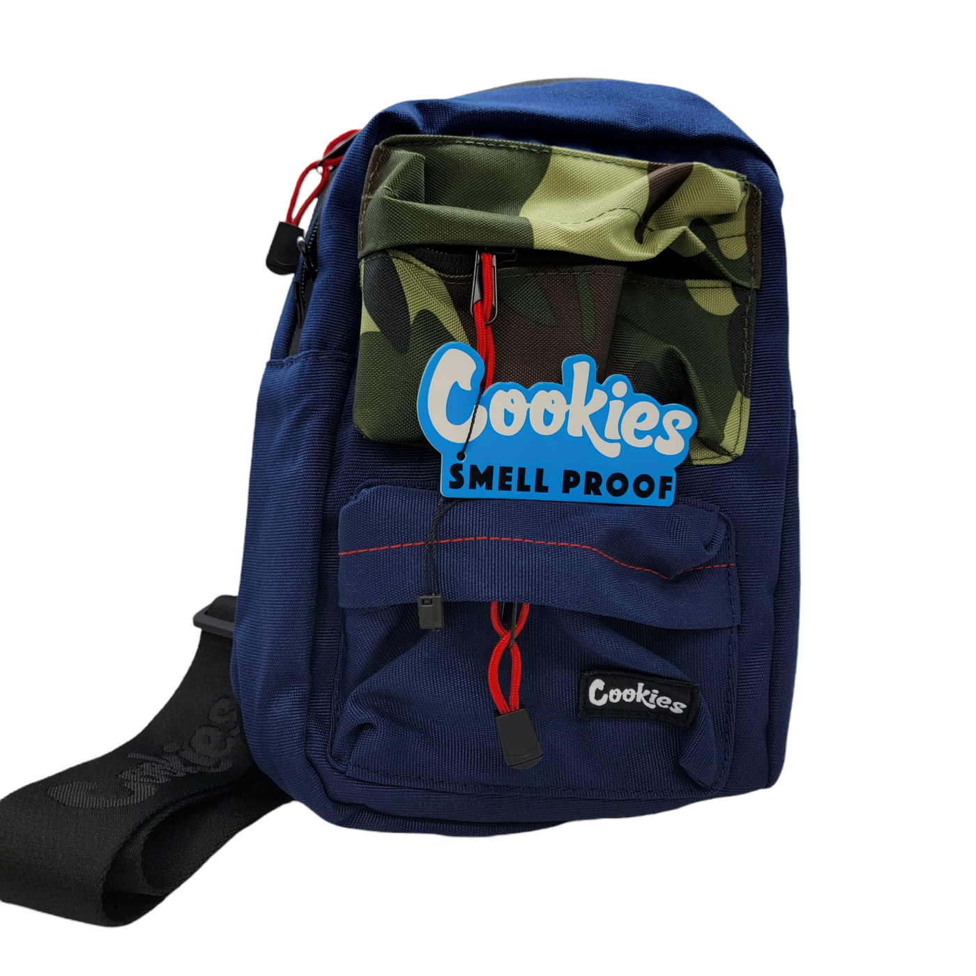Cookies Smell Proof "Rack Pack" Over The Shoulder Sling Bag Navy