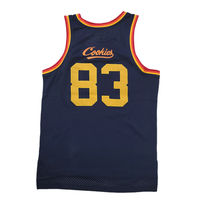 Cookies Putting In Work Basketball Jersey Navy