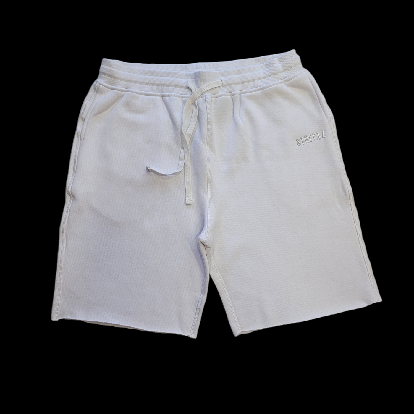Streetz Iz Watchin Sweat shorts White