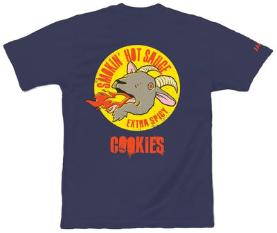 Cookies Smoking Hot Sauce T-Shirt Navy