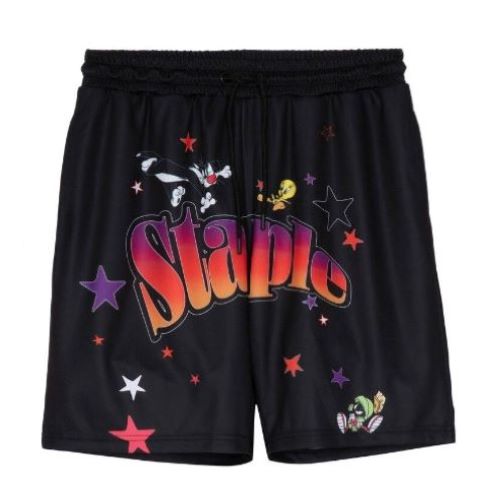 Staple Looney Tunes Thats All Folks Mesh shorts
