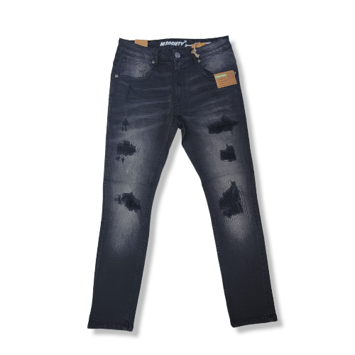 M. Society Basic Denim Stretched Jeans Black 80249