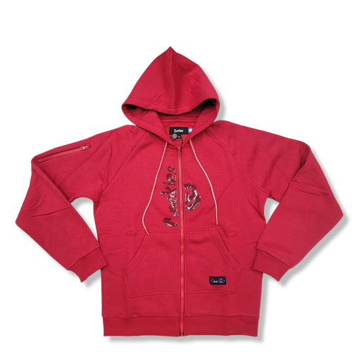Cookies Searchlight Flee Full Zip Hoodie Red